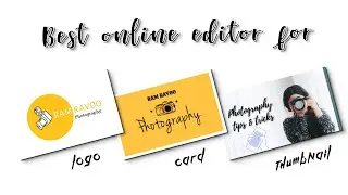 How to create LOGO | THUMBNAIL | CARD in a minute - FOTOR.COM