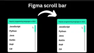 Vertical scroll bar in figma 