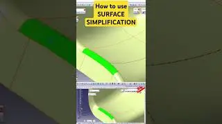 How to use Surface Simplification in CATIA V5 #tutorial #design #cadsoftware #catia