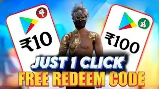 JUST 1 CLICK FREE GOOGLE PLAY REDEEM CODE 🥳 | FREE REDEEM CODE APP | FREE FIRE REDEEM CODE