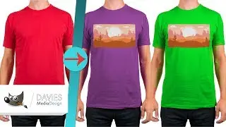 Create Multi-Color T-Shirt Mock-Ups in GIMP | GIMP for Business