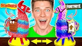 FORTNITE CANDY CHALLENGE! Learn How To Make DIY Edible Fortnite Food You Can Eat In Real Life
