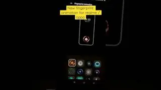 Fire effect fingerprint animation for Realme / Oppo🔥