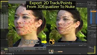 Export 2D Track Points From 3D Equalizer To Nuke | 3DEqualizer To Nuke 2D Points Export