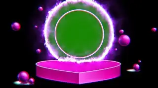 Valentine's Day Neon Green Screen Frame Free
