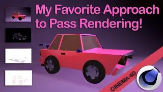 Cinema 4D's Multipass Render Option Along With the Compositing Project File for After Effects