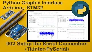 002-Python Live stream Graphic UI Arduino-STM32:Setup the Serial Connection ( Tkinter - PySerial )