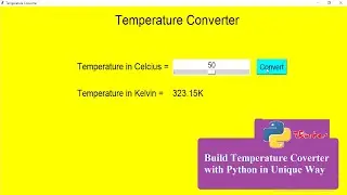 Create temperature converter with python-tkinter