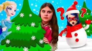 Эльза – новенькая в классе! Видео для девочек про игрушки Холодное Сердце и Леди Баг