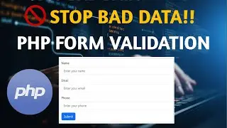 How to Validate Form in PHP With Error Messages | Simple Form Validation Using PHP