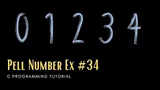 C Numbers 34: Print the first 20 numbers of the Pell series [C Programming]