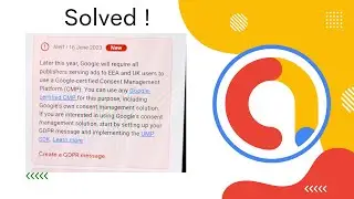 Create a GDPR message Admob! Admob GDPR message problem Solution |How to solve Admob GDPR message