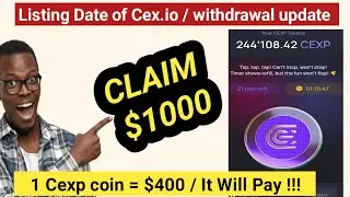 Cex.io withdrawal  update / cex io verification and cex.io listing date