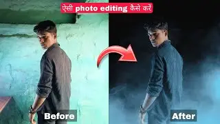 Neon Smoke photo editing in mobile 🤯😍 || PicsArt photo editing tutorial || Artistrajk