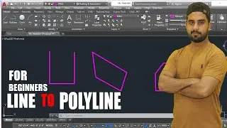 How to Convert Line to Polyline in AutoCad