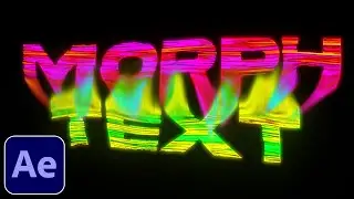 MORPHING TEXT EFFECT - After Effects Tutorial (NO PLUGINS)
