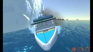 Как тонут разные круизные лайнеры в игре швартовка суд на 3D