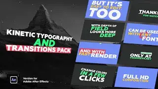 Pro Kinetic Typography Templates for Premiere Pro