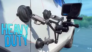 Strong Car Camera Mount 💪 3 ARM suction cup mount for GoPro to DSLR