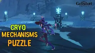 5 Cryo mechanisms puzzle & how to break ice rocks in dragonspine || Genshin Impact