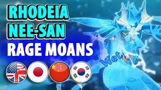 Oceanid Rhodeia's Rage Moans & Voicelines - ALL Languages | Genshin Impact - EN, JP, CN, KR