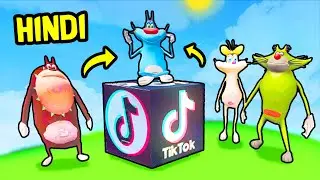 😂 TIKTOK Blocks in GTA 5 Ft. OGGY, JACK, Bob & Olivia [Funny] | Hitesh KS