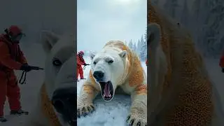 Rescue Team Saves Polar Bear Covered in Honeycomb Like Larvae