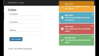 Jquery Notification popup using Toastr in MVC