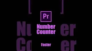 How to Create Number Counter | Adobe Premiere Pro Tutorial | Youtube Shorts