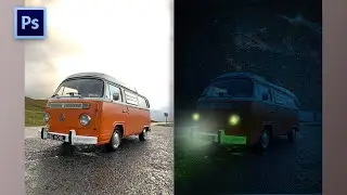 Photoshop Simple Technique in Photoshop Night effect Photoshop cc