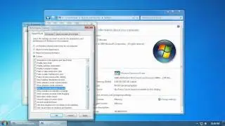 Windows 7 - Performance - Visual Effects - Advanced System Settings