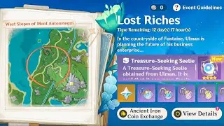 DAY 1!! LOST RICHES Event Genshin Impact | Lost Riches 2024 Fontaine