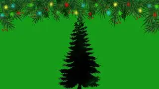 Christmas tree with decoration | Green Screen Library