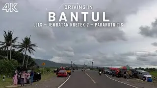 Bantul 4K HDR - JJLS, Jembatan Kretek 2, Parangtritis - Scenic Drive - Sunset Drive