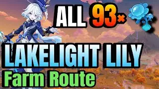 All 93 LAKELIGHT LILY Locations and Farm Route |  Genshin Impact Furina Ascension Materials