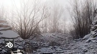 Creating a Frozen River in Blender
