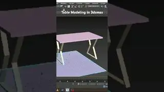 Table Modeling in 3dsmax | How to Model using Spline #3d #3dmodeling #tutorial