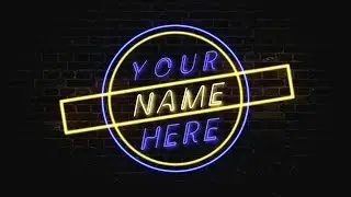 Free 2D Neon Intro Template 