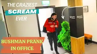 BUSHMAN PRANK: SCARING PEOPLE  IN OFFICE ON HALLOWEEN