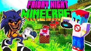 Minecraft vs Friday Night Funkin - Sonic vs Boyfriend - FNF in Minecraft