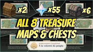 All 8 Treasure Maps and Chests | Rainbow Rose's ideals | 4.2 Fontaine Hidden Chests and Achievement