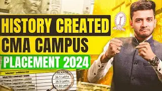 📢 HISTORY Created by CMAs || Whopping Rs. 273.6 Lakhs 💵 total packages in Campus Placement - Delhi