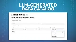 Create An LLM-Generated Data Catalog Using Data Crawler