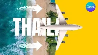 Travel Intro Animation using Text Reveal Effect in Canva