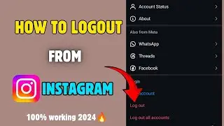 How to logout from instagram account||Instagram se logout kaise kare