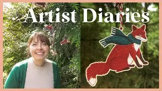 Artists Diaries ✨ illustration & Etsy goals & my first tea towel designs!
