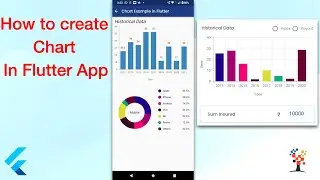 How to create a chart in the flutter app | Flutter Charts library which includes data visualization