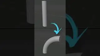 How to bend a cylinder in Blender #3d #blender #blender3d