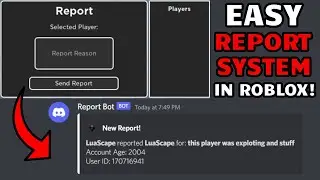 Simple Report System With Discord Webhooks | Roblox