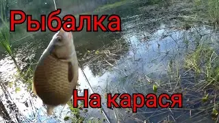 Рыбалка на поплавок в августе 2022.Ловля карася на красного червя.